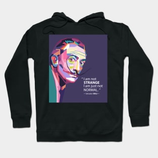 Best quotes from salvador dali in WPAP Hoodie